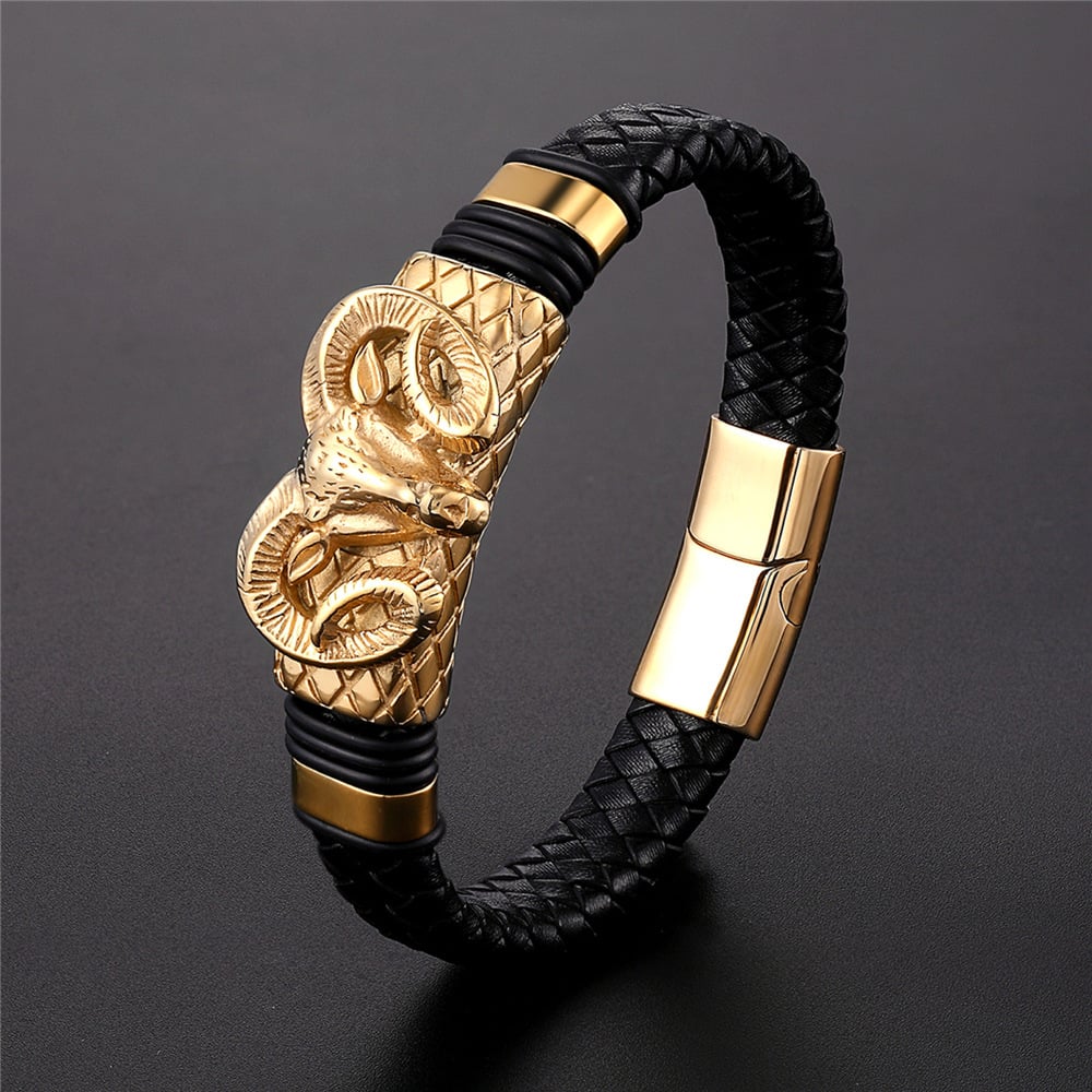 Herrenarmband Premium Gold Schwarz